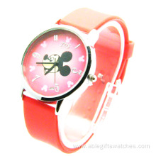 Low cost silicone classic watch for unisex